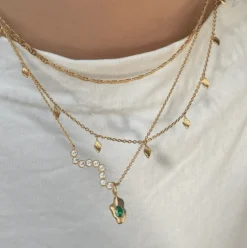 STINE A TOUT PETIT ILE DE L'AMOUR HALSKÆDE SØLV FORGYLDT - 2030-02-OS