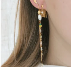 STINE A TRES PETIT ETOILE ØRERING SØLV FORGYLDT - 1283-02-S