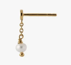 STINE A TRES PETIT ETOILE ØRERING SØLV FORGYLDT - 1283-02-S