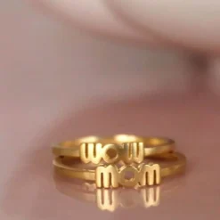 STINE A WOW MOM RING FORGYLDT SØLV - 4047-02