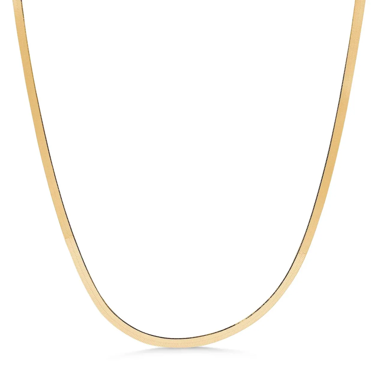 STUDIO Z COBRA SMALL SLIBEBEN HALSKÆDE I FORGYLDT SØLV - 7220319