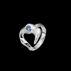 STUDIO Z LUNAR RING SØLV MED BLÅ STEN – 7147881