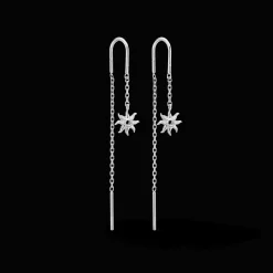 STUDIO Z OCEAN AURA SØLV ØRERINGE - 7100923