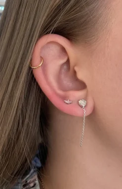 STUDIO Z ØRERINGE SØLV CLUSTER ROSA ZIRKONIA - 7117852