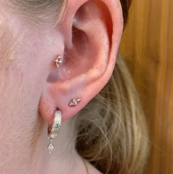 STUDIO Z ØRERINGE SØLV MED ZIRKONIA - 7117840