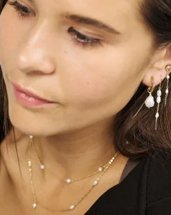 STUDIO Z SØLV FORGYLDT HALSKÆDE SHORE - 7223344