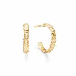 STUDIO Z SØLV FORGYLDTE HOOPS ØRERINGE - 7210802