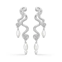 STUDIO Z SØLV ØRERINGE MED FERSKVANDSPERLER - 7113846