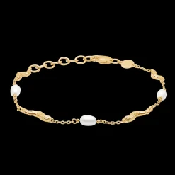 STUDIO Z TANGLED ARMBÅND SØLV FORGYLDT MED PERLER - 7253825