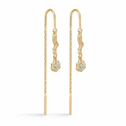 STUDIO Z TANGLED ØRERINGE SØLV FORGYLDT MED ZIRKONIA - 7207846