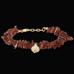 STUDIO Z WILD CLIFF SØLV FORGYLDT ARMBÅND MED ZIRKON - 7256896