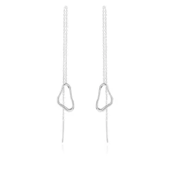 SUANNE FRIIS BJØRNER ØRERINGE SØLV KÆDE - 5613-11