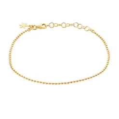 SUSANNE FRIIS BJØRNER ARMBÅND SØLV FORGYLDT MED KUGLER 16-20 CM - 1833-2-20