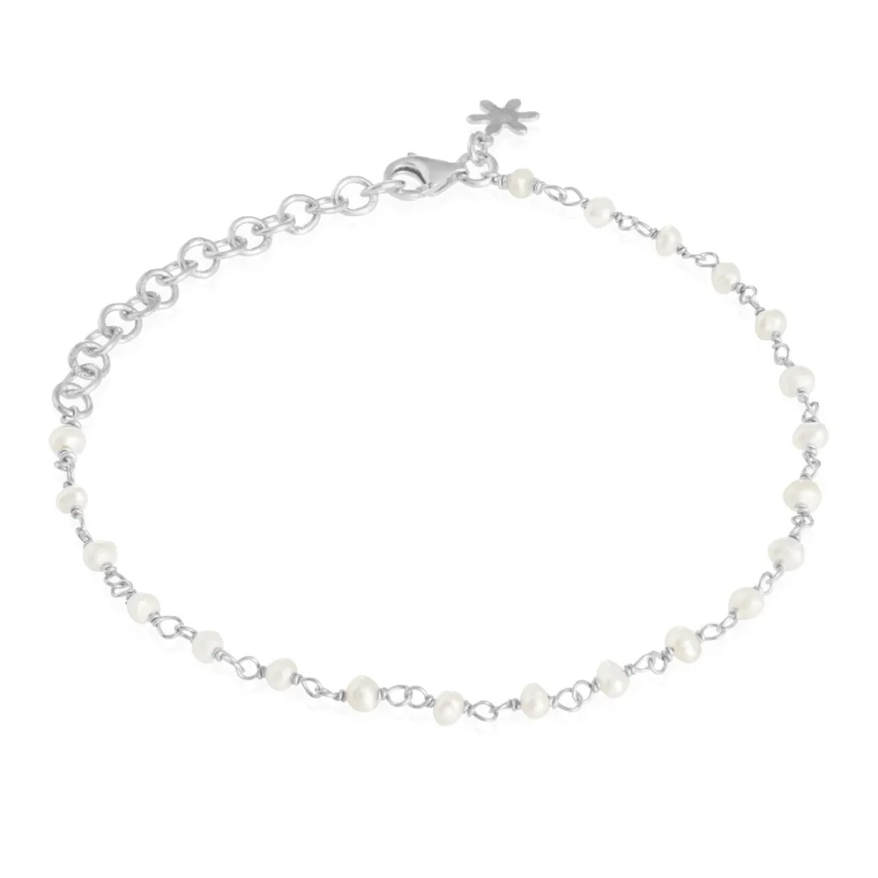 SUSANNE FRIIS BJØRNER ARMBÅND SØLV PERLR 3-4MM - 1433-1-900