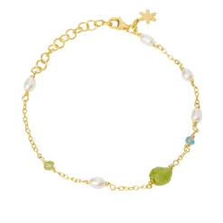 SUSANNE FRIIS BJØRNER ARMBÅND SØLV FORGYLDT 16-20 CM - 1873-2-20-574