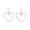SUSANNE FRIIS BJØRNER I SØLV ØRERINGE MED HJERTE HAMRET 20MM - 5703-1-20