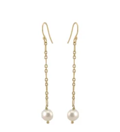 SUSANNE FRIIS BJØRNER ØRERING SØLV FORGYLDT MED PERLE - 5690-2-70-900