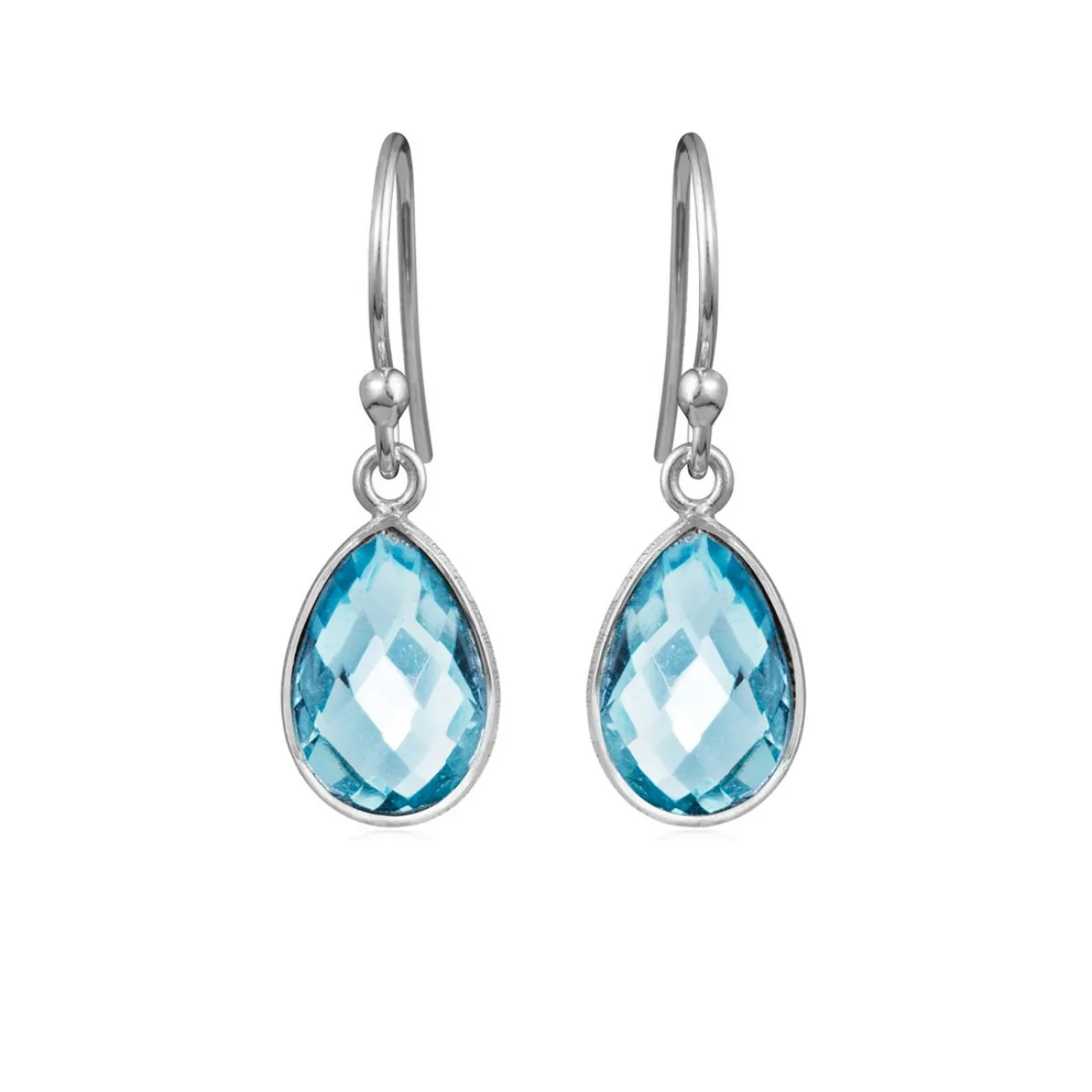 SUSANNE FRIIS BJØRNER ØRERING SØLV BLÅ STEN - 4068-1-186