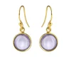 SUSANNE FRIIS BJØRNER ØRERINGE FORGYLDT SØLV MED LYS AMETYST - 5521-2-198
