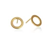 SUSANNE FRIIS BJØRNER ØRESTIKKER FORGYLDT MED CIRKEL - 5300-2