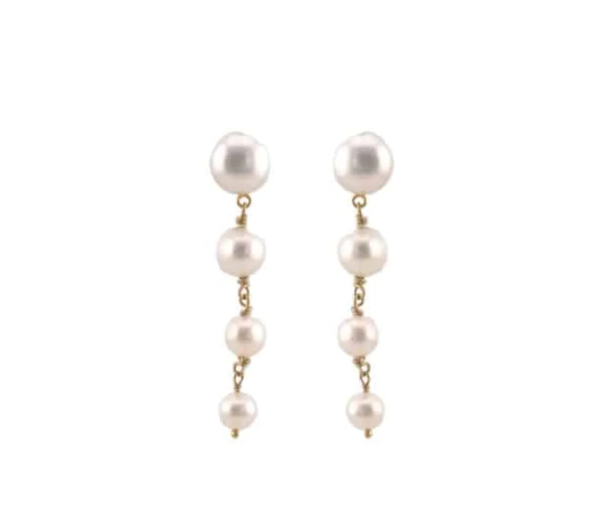 SUSANNE FRIIS BJØRNER ØRESTIK MED 4 PERLER - 5689-2-900