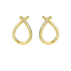 SUSANNE FRIIS BJØRNER SØLV FORGYLDTE ØRERING DRÅBE - 5359-21