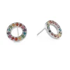 SUSANNE FRIIS BJØRNER SØLV ØRERINGE REGNBUE 10 MM - 5513-1
