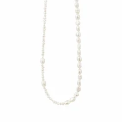 SUSANNE FRIIS BJØRNER SØLV HALSKÆDE MED MIX PERLER - 1883-1-900