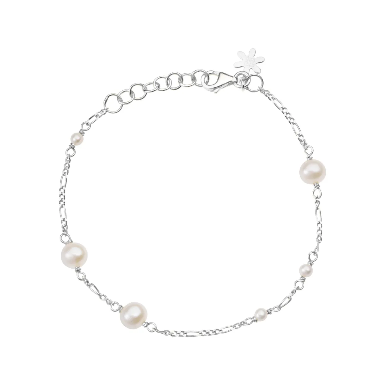 SUSANNE FRIIS BJØRNER SØLV ARMBÅND MED PERLER - 1887-1-20-900