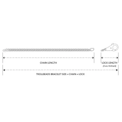 TROLLBEADS ARMBÅND SØLV 22CM – TAGBR-00013