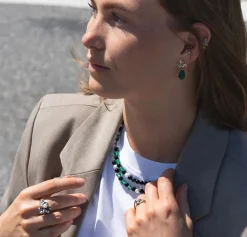 TROLLBEADS BLADE AF SINDSRO ØRERINGE SØLV - TAGEA-00131