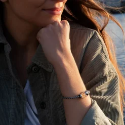 TROLLBEADS 'BLOMST ORANGE' GLAS LED - TGLBE-30078