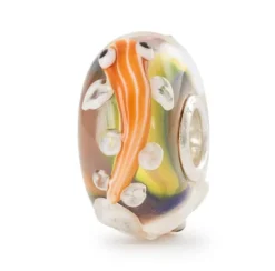 TROLLBEADS ENERGISK ORANGE FISK GLASKUGLE - TGLBE-20418