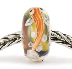 TROLLBEADS ENERGISK ORANGE FISK GLASKUGLE - TGLBE-20418