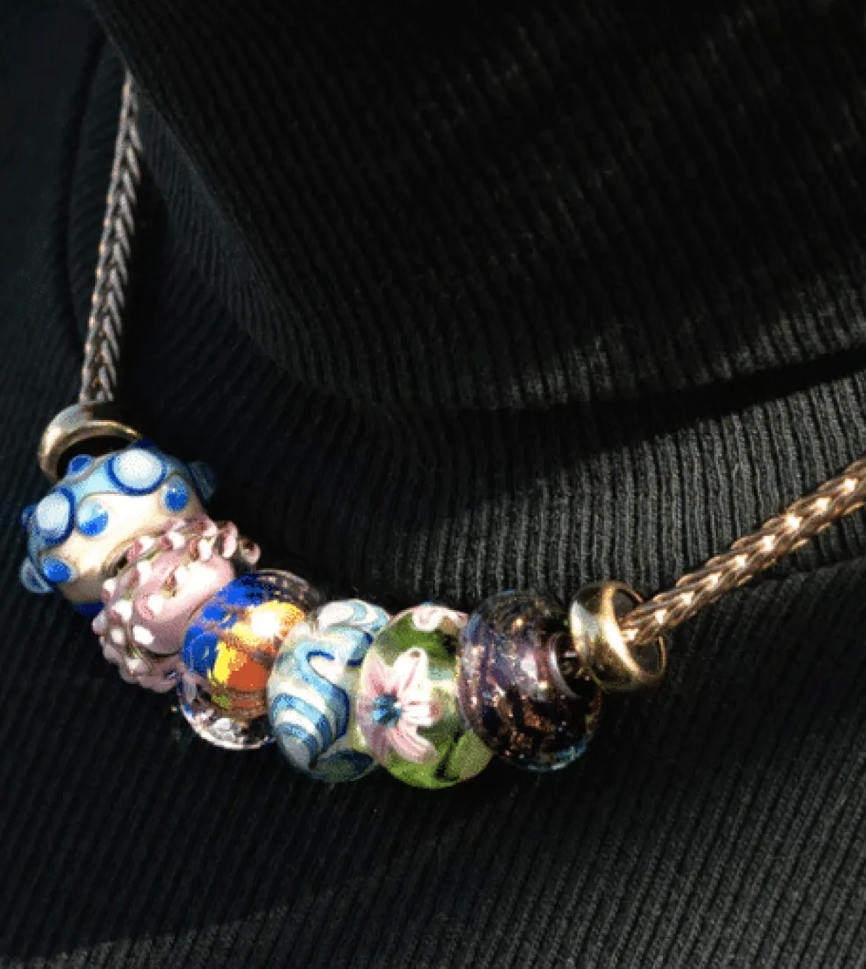 TROLLBEADS GLAS SPRING PROVENCE BEAD - TGLBE-20392