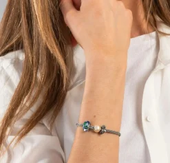 TROLLBEADS GLASKUGLE BLÅ IRIS - TGLBE-20384