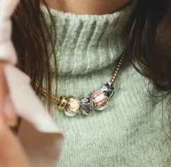 TROLLBEADS GRØN SYMFONI GLASKUGLE - TGLBE-30103