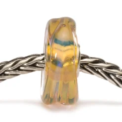 TROLLBEADS 'GYLDEN DAGGRY' GLAS KUGLE - TGLBE-10076