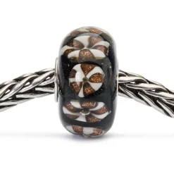 TROLLBEADS 'GYLDNE ORNAMENTER' GLAS KUGLE - TGLBE-20092