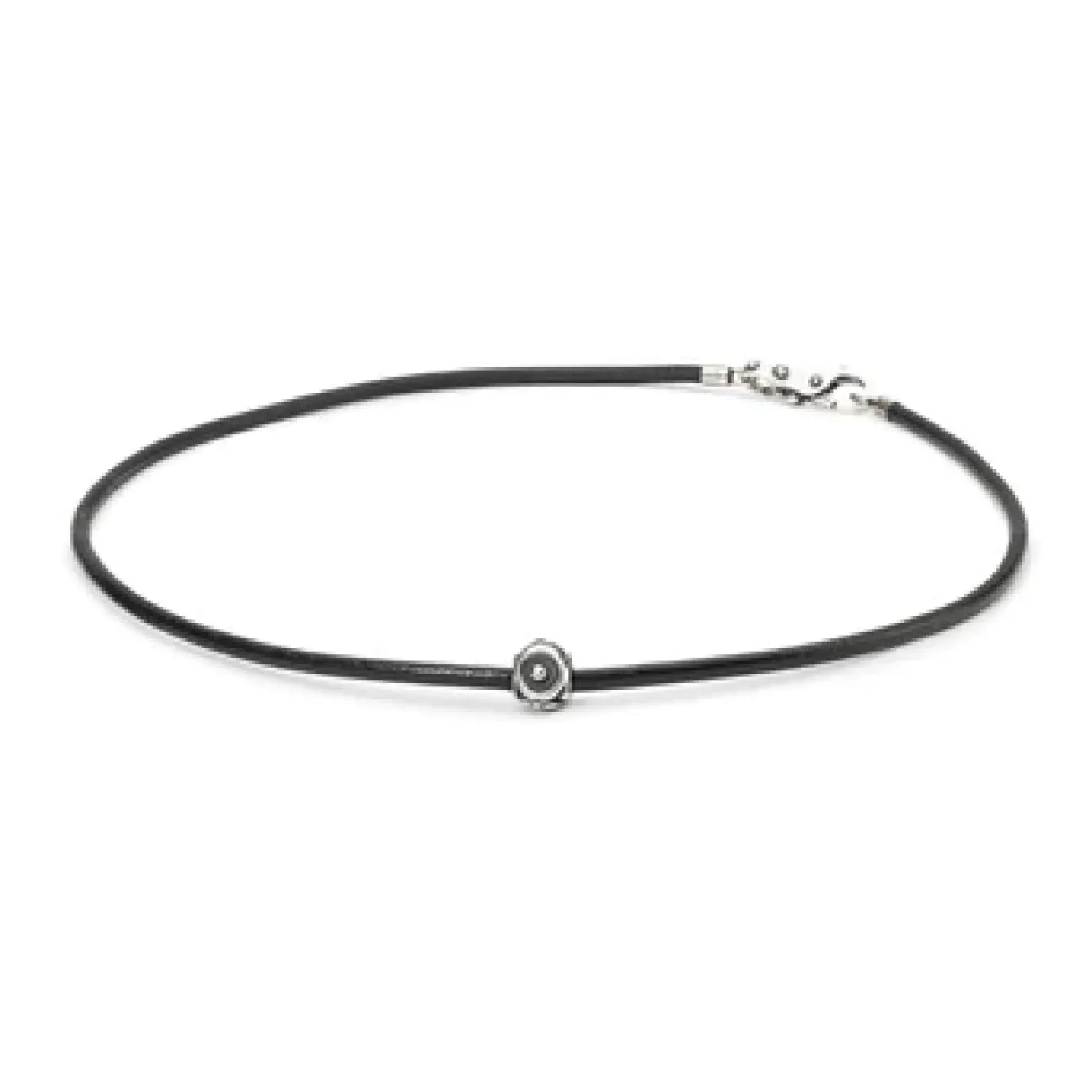 TROLLBEADS LÆDERKÆDE SORT U/LÅS 42 CM - TLENE-00003