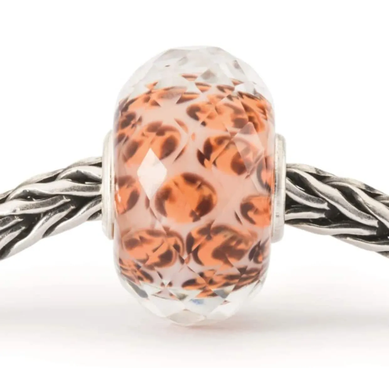 TROLLBEADS LEOPARDPLETTER GLASKUGLE - TGLBE-30106