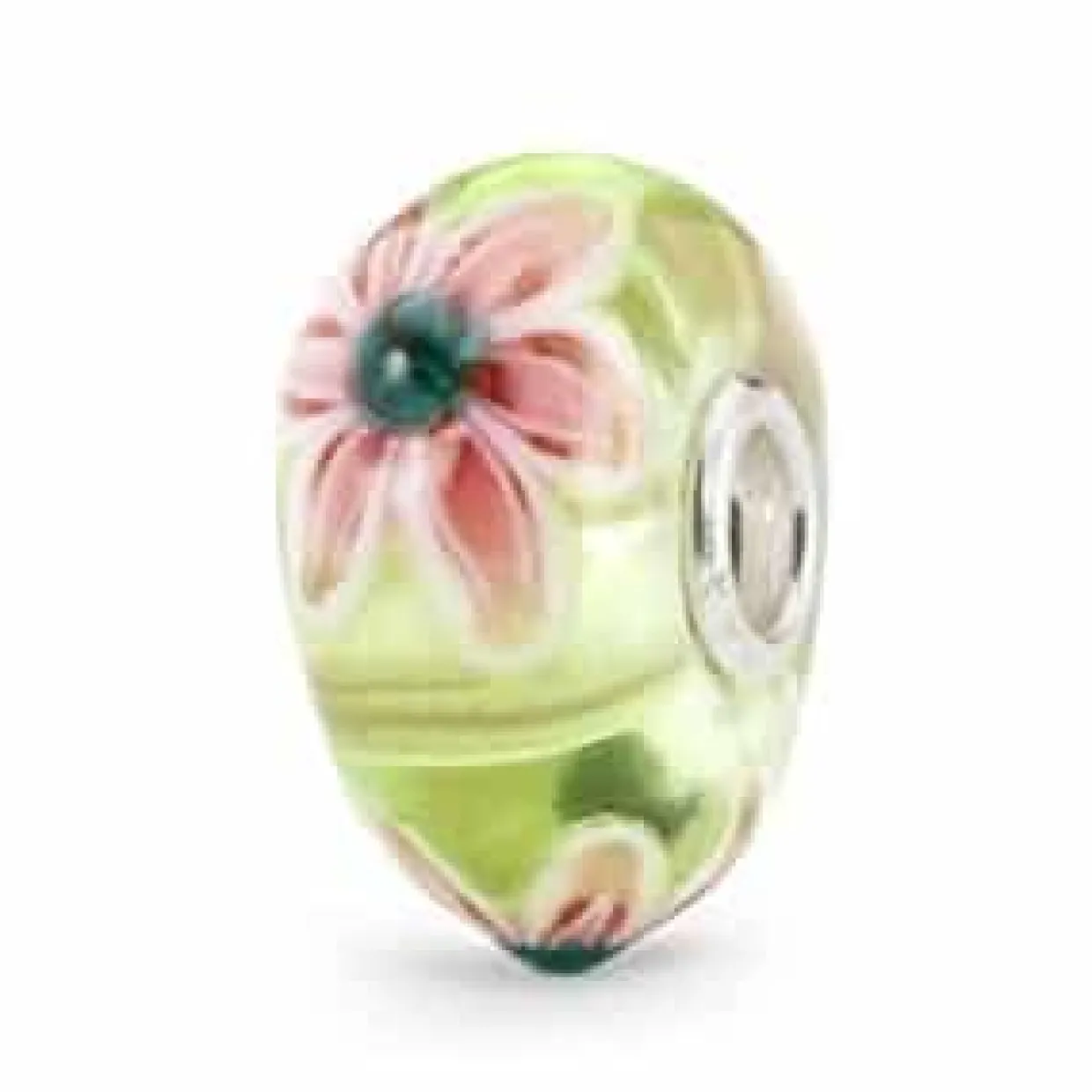 TROLLBEADS PINK FLOWER BEAD- TGLBE-20395