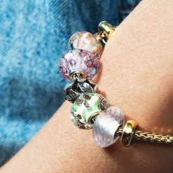 TROLLBEADS ROSAKVARTS STEN KUGLE - TSTBE-20004