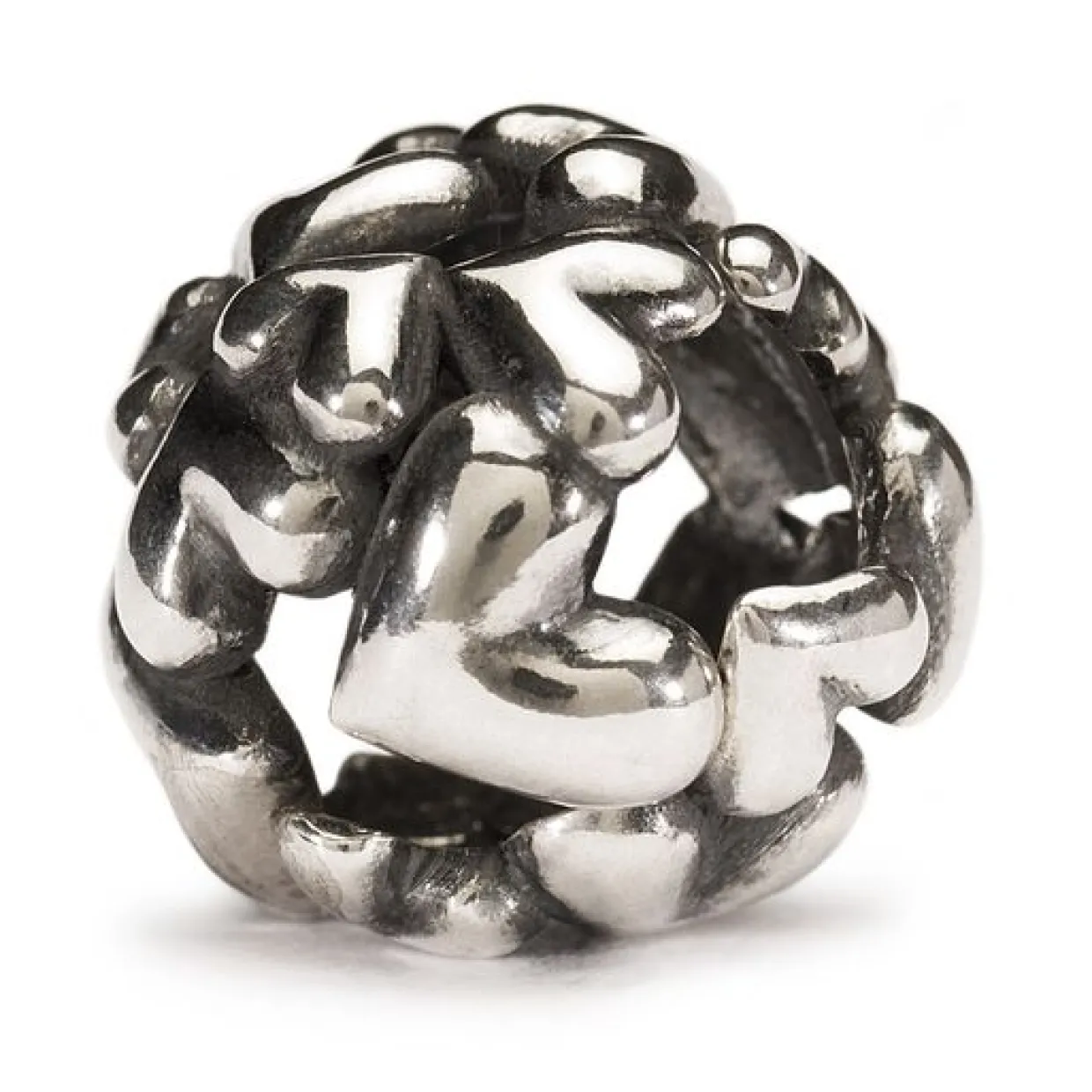 TROLLBEADS SØLVKUGLE HJERTEKUGLE - TAGBE-40006