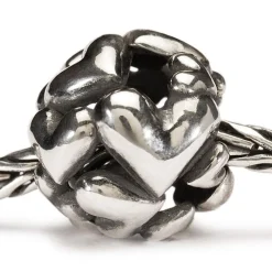 TROLLBEADS SØLVKUGLE HJERTEKUGLE - TAGBE-40006