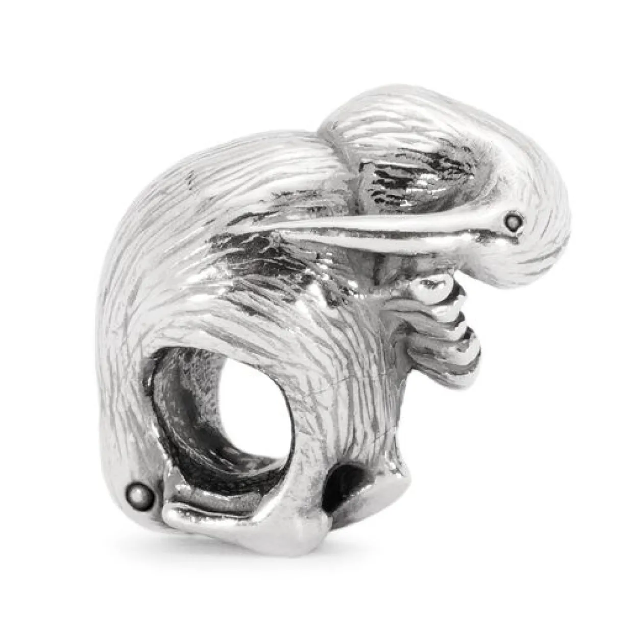 TROLLBEADS SØLVKUGLE KIWI FUGL - TAGBE-40014