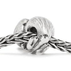 TROLLBEADS SØLVKUGLE KIWI FUGL - TAGBE-40014