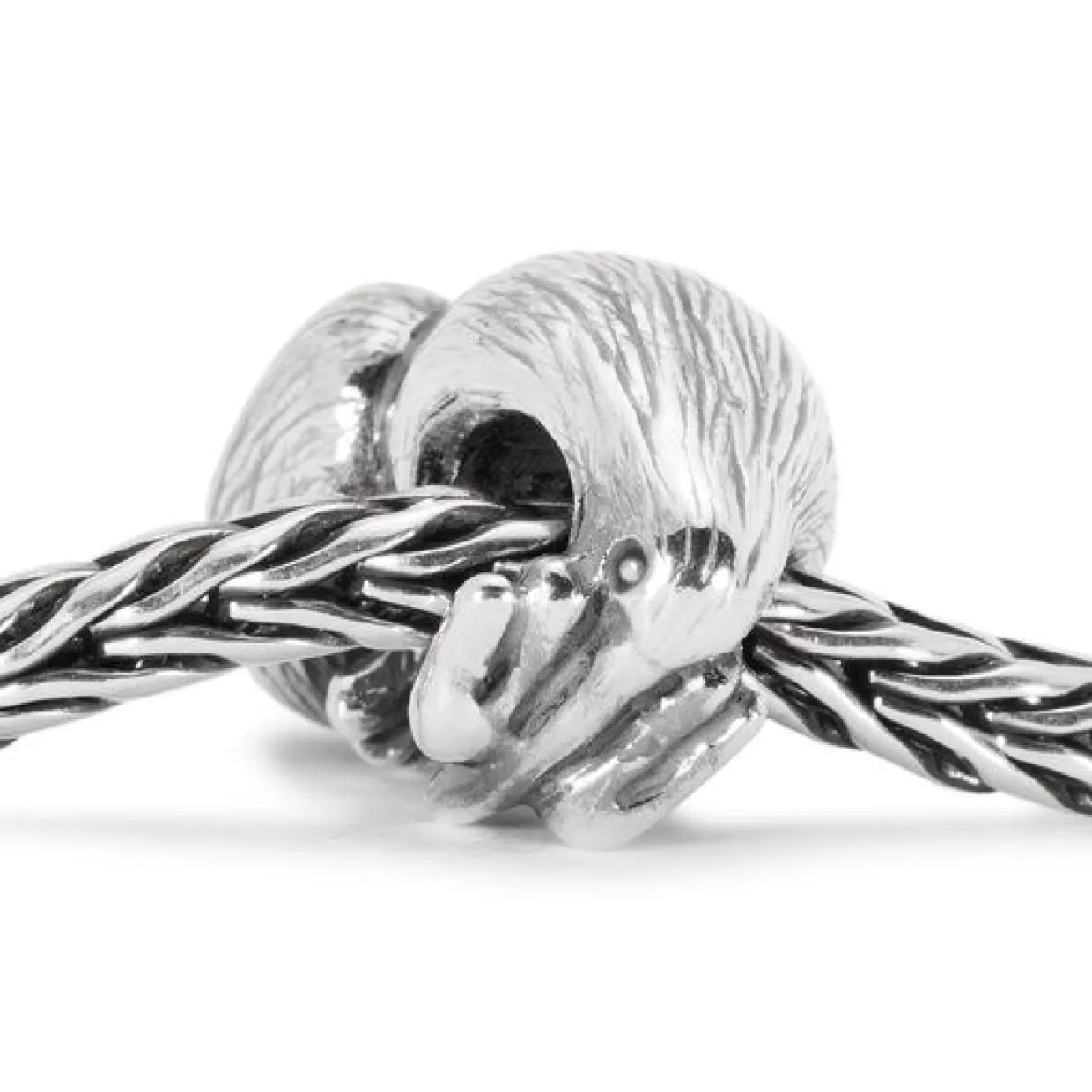 TROLLBEADS SØLVKUGLE KIWI FUGL - TAGBE-40014