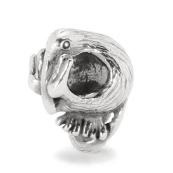 TROLLBEADS SØLVKUGLE KIWI FUGL - TAGBE-40014