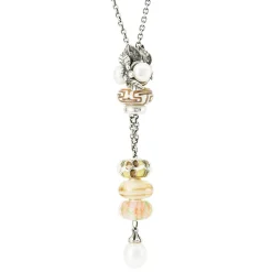 TROLLBEADS 'STILLE SKØNHED' SØLV LED MED PERLER - TAGBE-00287